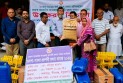 মৎস্যচাষীদের মাঝে অক্সিজেন সরবরাহ যন্ত্র বিতরণ